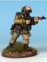 Paratrooper Sergeant of the 82nd Airborne Division. This guy has jump trousers inspired by the Action Man 82nd Paratrooper. He is also sporting M1939 Gloves Riding and black face paint.