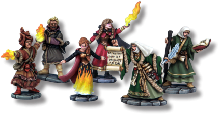 Lesser Magicians 6 Wizard/Apprentice models (Reduced Model Unit – each model = 2 Strength Points) Light foot & Spellcaster & Fearful @ 5 points 