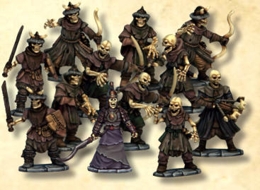 Skeleton Soldiers, 12 Skeletons with hand weapons Light Foot & Undead (No Feelings) @ 3 points