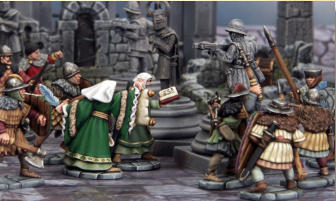 Based on rumours of a mad-wizard’s library, both warbands have been drawn to the ruins of a house. Unfortunately, the wizard had a very strange collection of statues.