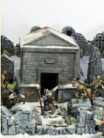 The most common type of creature to have survived from the ancient city is the undead, especially in the form of zombies and skeletons. In the ancient days, the necromancers used lesser undead as servants and guards.