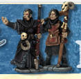 Necromancers study the magic and spells associated with death, as well as the creation and control of undead creatures such as zombies and animated skeletons. They generally wear dark colours (most commonly black).