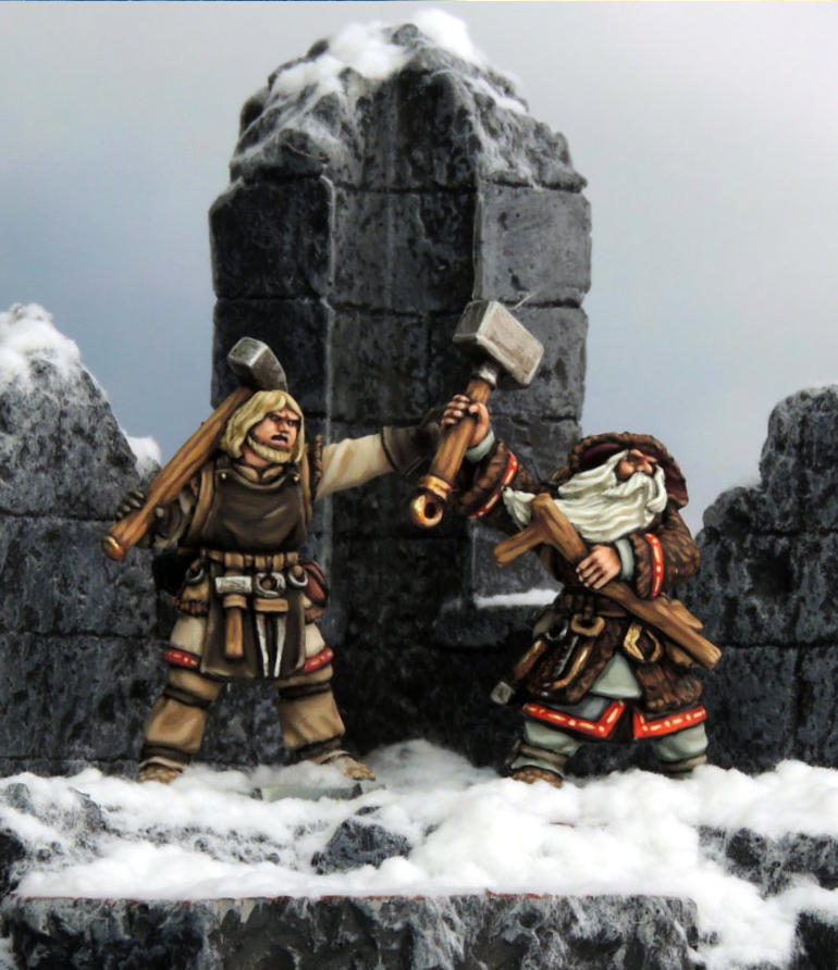 The Enchanter and his Apprentice in the ruins of Frostgrave