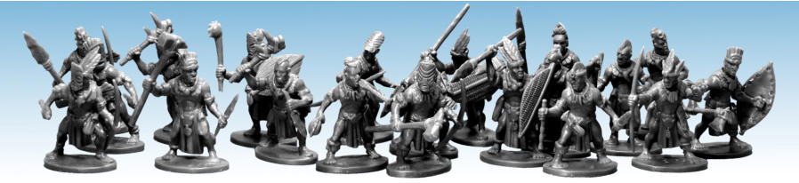 Each plastic frame has multiple weapon choices for you to design unique crew to accompany your Heritor and Warden into the Ghost Archipelago. 28mm sized plastic figures, unpainted and require assembly using glue.