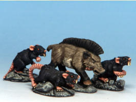 Rats actually did manage to survive the freezing of the city in some of the ancient sewer systems. There they scavenged any food they could find, including potions and other magical items. 