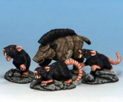 Rats actually did manage to survive the freezing of the city in some of the ancient sewer systems. There they scavenged any food they could find, including potions and other magical items. 