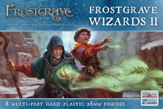 This boxed set offers enough parts to build eight female wizards or apprentices for Frostgrave. It includes a huge selection of heads, arms, equipment, and familiars, so much so that no two wizards need ever be the same again!