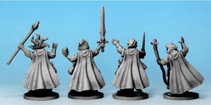 Four cloaks for four wizards.