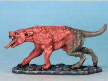 Chronohounds resemble large, lean, and hairless hounds. They have long tongues that loll out of their mouths, and they are constantly salivating. Beyond aggressive, they seem to relish violence, and will usually attack strangers on sight 