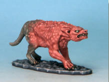 Chronohounds resemble large, lean, and hairless hounds. They have long tongues that loll out of their mouths, and they are constantly salivating. Beyond aggressive, they seem to relish violence, and will usually attack strangers on sight 