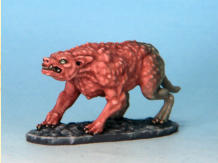 Chronohounds resemble large, lean, and hairless hounds. They have long tongues that loll out of their mouths, and they are constantly salivating. Beyond aggressive, they seem to relish violence, and will usually attack strangers on sight 