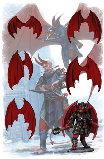 Need wings for your Frostgrave Demons and you have a 3D printer? Demon wings for you to print off on your 3D printer for FREE. CLICK HERE