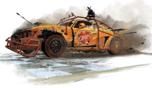 Shoot, ram, skid, and loot your way through the ruins of civilisation with Gaslands: Refuelled, the tabletop miniature wargame of post-apocalyptic vehicular mayhem. With all-new material including expanded and enhanced perks, sponsors, vehicle types. 