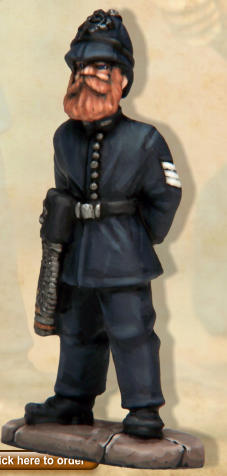 I painted one of the Constables as a Sergeant, with white Sergeant stripes and gloves.