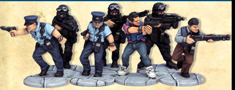 A ready made squad for A Fistful of Kung Fu, the Hong Kong Cinema wargame from Osprey Publishing. 