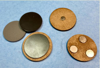 The prepared magnetised 25mm and 30mm round bases depending on the size of the mount. 