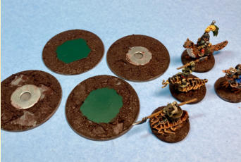 The miniatures also received a matching layer of texture on their bases at this point.