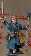 Frostgrave Wizard and Stargrave Crew member definitely not painted in the Grimdark style also with AP paints by Kev.