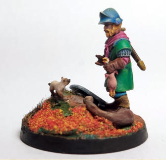 Lindsay Meaklim. Knight and his Squire (jurys out on which one's which). Frostgrave Knight.