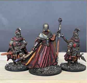Sarah Dyer.  Herald of the Red King & Wraith Knights. Frostgrave.