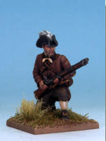 MT0111 - Militia I (War of Independence).  Muskets & Tomahawks > M&T II Figures > War of Independence. Painting by Andrew Taylor, photography by Kev Dallimore.