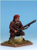 MT0112 - Militia II (War of Independence).  Muskets & Tomahawks > M&T II Figures > War of Independence. Painting by Andrew Taylor, photography by Kev Dallimore.