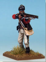 MT0106 - British Light Infantry (War of Independence). Muskets & Tomahawks > M&T II Figures > War of Independence. Painting by Andrew Taylor, photography by Kev Dallimore.