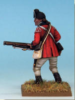 MT0106 - British Light Infantry (War of Independence). Muskets & Tomahawks > M&T II Figures > War of Independence. Painting by Andrew Taylor, photography by Kev Dallimore.