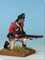 MT0106 - British Light Infantry (War of Independence). Muskets & Tomahawks > M&T II Figures > War of Independence. Painting by Andrew Taylor, photography by Kev Dallimore.