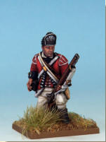 MT0106 - British Light Infantry (War of Independence). Muskets & Tomahawks > M&T II Figures > War of Independence. Painting by Andrew Taylor, photography by Kev Dallimore.