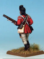 MT0106 - British Light Infantry (War of Independence). Muskets & Tomahawks > M&T II Figures > War of Independence. Painting by Andrew Taylor, photography by Kev Dallimore.