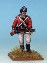 MT0106 - British Light Infantry (War of Independence). Muskets & Tomahawks > M&T II Figures > War of Independence. Painting by Andrew Taylor, photography by Kev Dallimore.