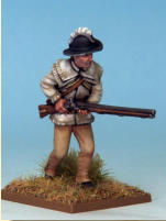 MT0109 - American Riflemen (War of Independence).  Muskets & Tomahawks > M&T II Figures > War of Independence. Painting by Andrew Taylor, photography by Kev Dallimore.