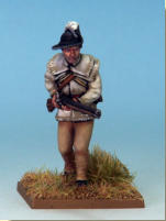 MT0109 - American Riflemen (War of Independence).  Muskets & Tomahawks > M&T II Figures > War of Independence. Painting by Andrew Taylor, photography by Kev Dallimore.