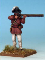 MT0109 - American Riflemen (War of Independence).  Muskets & Tomahawks > M&T II Figures > War of Independence. Painting by Andrew Taylor, photography by Kev Dallimore.