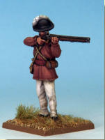 MT0109 - American Riflemen (War of Independence).  Muskets & Tomahawks > M&T II Figures > War of Independence. Painting by Andrew Taylor, photography by Kev Dallimore.