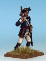 MT0107 - American Officer (War of Independence).  Muskets & Tomahawks > M&T II Figures > War of Independence. Painting by Andrew Taylor, photography by Kev Dallimore.