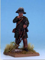 MT0111 - Militia I (War of Independence).  Muskets & Tomahawks > M&T II Figures > War of Independence. Painting by Andrew Taylor, photography by Kev Dallimore.