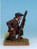 MT0111 - Militia I (War of Independence).  Muskets & Tomahawks > M&T II Figures > War of Independence. Painting by Andrew Taylor, photography by Kev Dallimore.