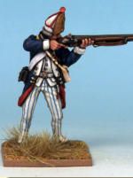 MT0117 - German Grenadiers.  Painting by Andrew Taylor, photography by Kev Dallimore.  German Mercenaries that served in the War of independence, recruited from Hesse-Cassel and Brunswick.