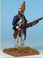 MT0117 - German Grenadiers.  Painting by Andrew Taylor, photography by Kev Dallimore.  German Mercenaries that served in the War of independence, recruited from Hesse-Cassel and Brunswick.