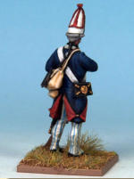 MT0117 - German Grenadiers.  Painting by Andrew Taylor, photography by Kev Dallimore.  German Mercenaries that served in the War of independence, recruited from Hesse-Cassel and Brunswick.