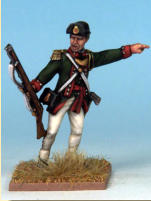 MT0119 - Butler's Rangers Officer (War of Independence).  Painting by Andrew Taylor, photography by Kev Dallimore.  Butler's Rangers (17771784) was a Loyalist provincial military unit of the American Revolutionary War, raised by American John Butler.