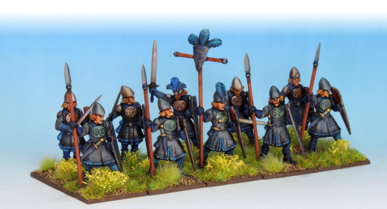 Armoured Elf Warriors with Spears. 