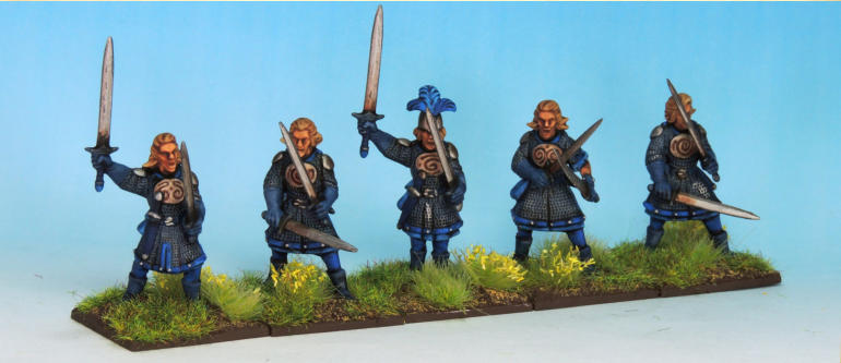 The units of armoured elves are similarly just built from the box. 