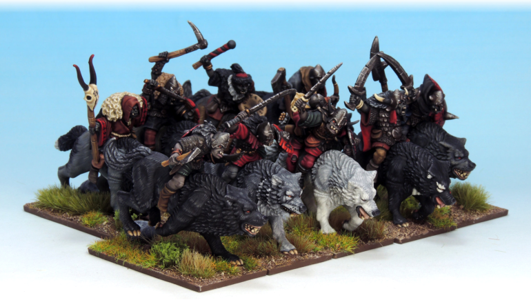 OATHMARK Grappes Cavalerie Goblin Wolf Riders Figurines 28mm plastique 