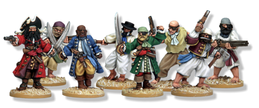 A crew of eight pirates based on the disreputable crew of Edward Teach, Blackbeard. 
