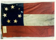 Flag of the Confederacy, The Stars and Bars. (This is the actual Legion flag).