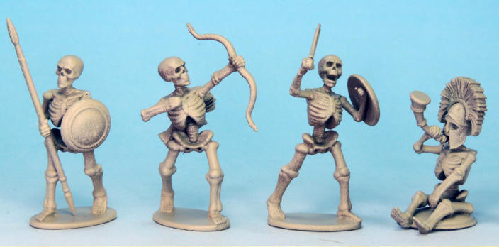 The next step was to spray them with The Army Painter: Skeleton Bone Colour Primer. However I didnt spray it on like an undercoat in a random head on, all over kind of way. 