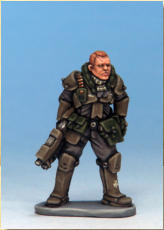 Corporal Larsson is an example of a grunt from Sigurdsson's Brigade (a wholly owned subsidiary of Conflict Resolution Inc.) – one of the many independent mercenary formations found across the galaxy.